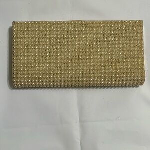 Vintage full pearl beaded clutch by JR USA